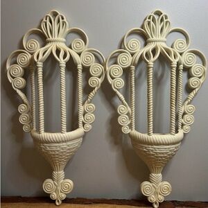 Elegant Cream Wall Sconce Set